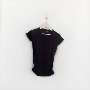 Athleta Top Size Small Navy Shirt‎ Ruched Speedlight Fitted